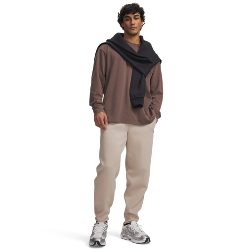 Obrazek dla: UNDER ARMOUR Męskie spodnie dresowe joggery Under Armour UA Unstoppable Flc Joggers  beżowe Beżowy