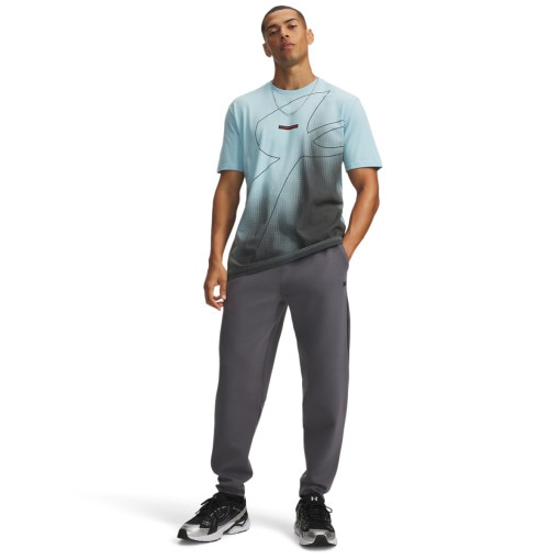 Obrazek dla: UNDER ARMOUR Męskie spodnie dresowe joggery Under Armour UA Unstoppable Flc Joggers  szare Szary