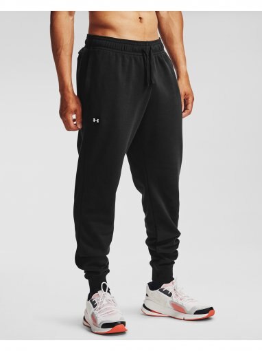 UNDER ARMOUR Męskie spodnie dresowe UNDER ARMOUR Rival Fleece Jogger  czarne Czarny