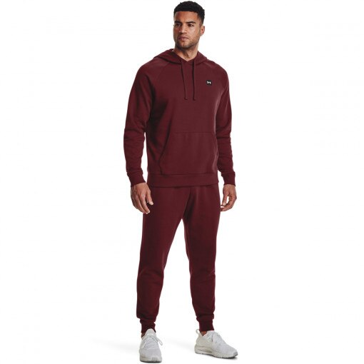 UNDER ARMOUR Męskie spodnie dresowe UNDER ARMOUR Rival Fleece Jogger  bordowe Bordowy