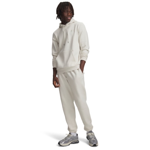  UNDER ARMOUR Męskie spodnie dresowe Under Armour UA Essential Fleece Jogger  białe Biały