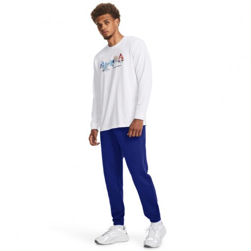 UNDER ARMOUR Męskie spodnie dresowe Under Armour UA Icon Fleece Jogger  granatowe Granatowy