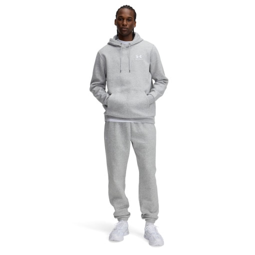  UNDER ARMOUR Męskie spodnie dresowe Under Armour UA Essential Fleece Jogger  szare Szary