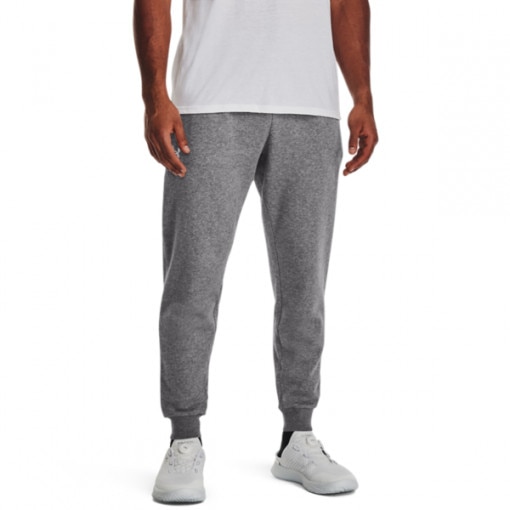 Męskie spodnie dresowe Under Armour UA Rival Fleece Joggers - szare