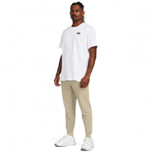  UNDER ARMOUR Męskie spodnie dresowe Under Armour UA Rival Terry Jogger  beżowe Beżowy