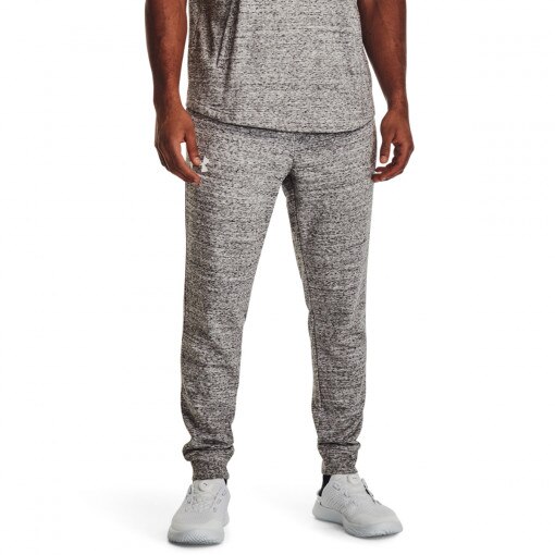 Męskie spodnie dresowe Under Armour UA Rival Terry Jogger - szare