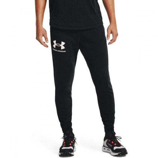 Męskie spodnie dresowe UNDER ARMOUR UA RIVAL TERRY JOGGER - czarne
