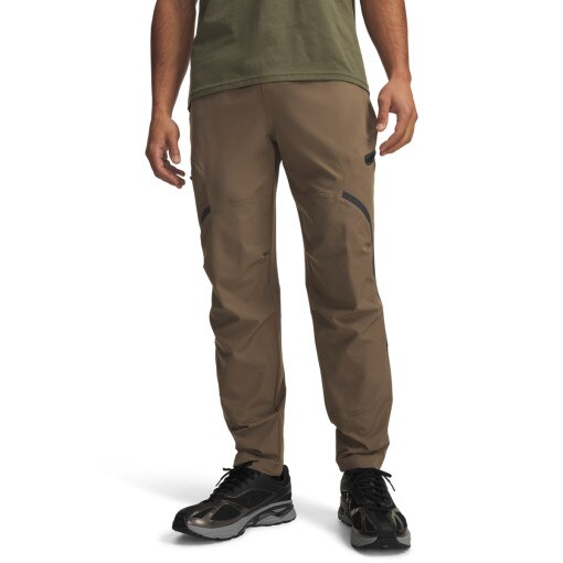 Meskie spodnie dresowe Under Armour UA Unstoppable Cargo Pant - brązowe