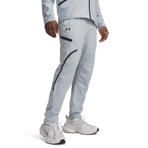 Męskie spodnie treningowe cargo UA Unstoppable Cargo Pant - szare