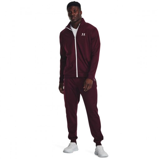 UNDER ARMOUR Męskie spodnie treningowe Under Armour Sportstyle Tricot Jogger  bordowe Bordowy