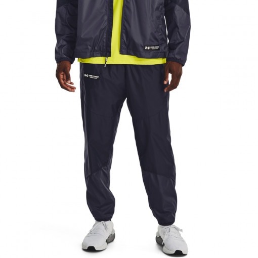 Męskie spodnie treningowe UNDER ARMOUR UA Rush Woven Pants - grafitowe