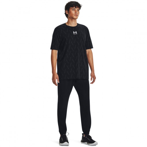 UNDER ARMOUR Męskie spodnie treningowe Under Armour UA Stretch Woven Joggers czarne Czarny