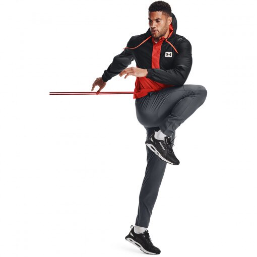 UNDER ARMOUR Męskie spodnie treningowe UNDER ARMOUR UA STRETCH WOVEN PANT  szare Szary