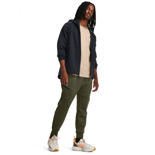 UNDER ARMOUR Męskie spodnie treningowe Under Armour UA Unstoppable Flc Joggers khaki Khaki