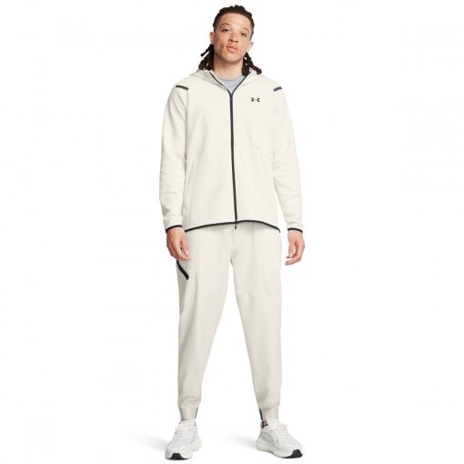 UNDER ARMOUR Męskie spodnie treningowe Under Armour UA Unstoppable Joggers białe Biały