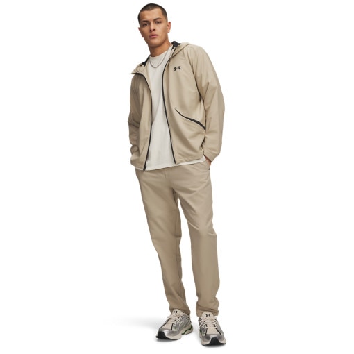  UNDER ARMOUR Męskie spodnie Under Armour UA Unstoppable Tapered Pants  brązowe Brązowy