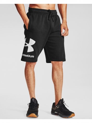 Męskie szorty dresowe UNDER ARMOUR Rival Fleece Short - czarne
