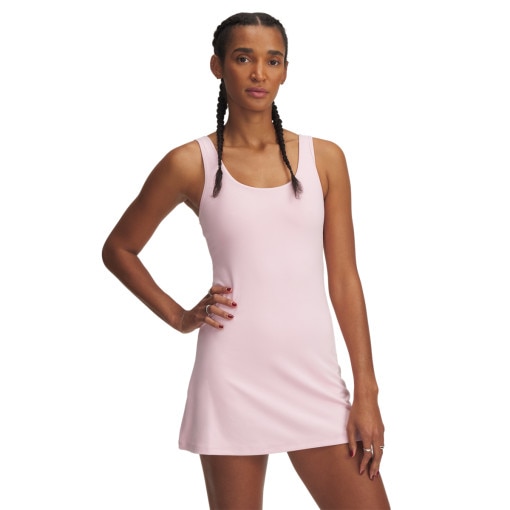 UNDER ARMOUR Damska sukienka treningowa Under Armour Motion Dress  różowa Różowy