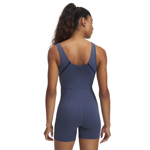 Damski kombinezon treningowy Under Armour Motion Shorts Bodysuit - granatowy