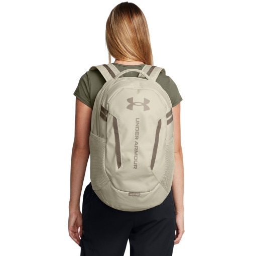 Plecak treningowy uniseks Under Armour UA Hustle 6.0 Backpack - beżowy