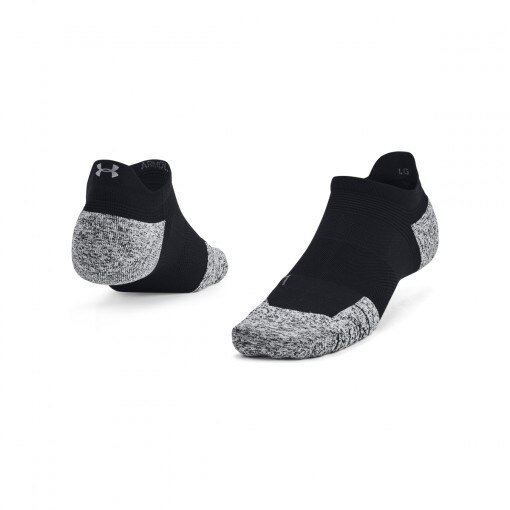 UNDER ARMOUR Skarpetki do biegania uniseks Under Armour UA AD Run Cushion 1pk NS Tab  czarne  Czarny