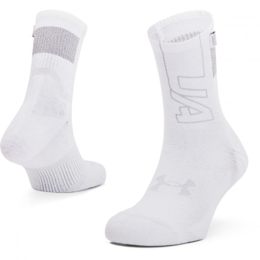 Obrazek dla: UNDER ARMOUR Skarpetki do biegania unisex UNDER ARMOUR ArmourDry Run Crew  białe Biały