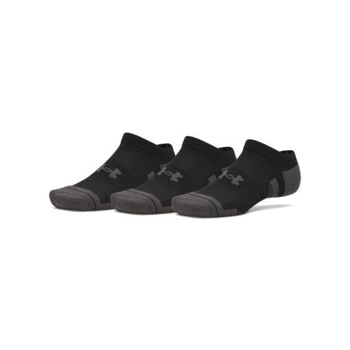 Obrazek dla: UNDER ARMOUR Skarpetki stopki treningowe (3pack) uniseks Under Armour New UA Perf Tech 3pk NS  czarne Czarny