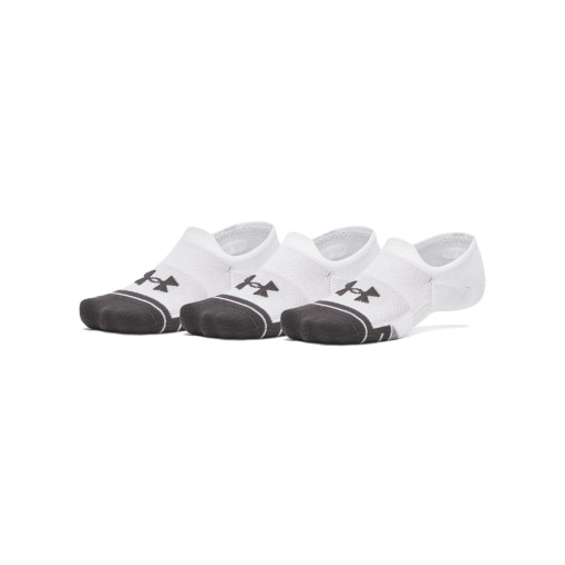 Obrazek dla: UNDER ARMOUR Skarpetki stopki treningowe (3pack) uniseks Under Armour New UA Perf Tech 3pk ULT  białe Biały