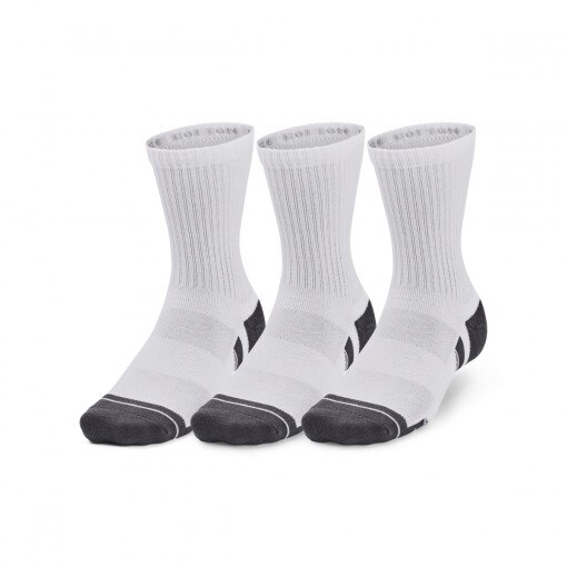 UNDER ARMOUR Skarpetki treningowe uniseks (3pack) Under Armour UA Performance Cotton Mid  białe Biały