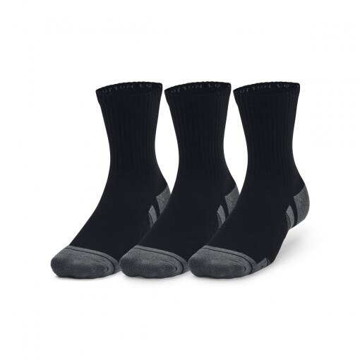 UNDER ARMOUR Skarpetki treningowe uniseks (3pack) Under Armour UA Performance Cotton Mid  czarne Czarny