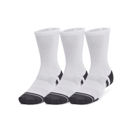 UNDER ARMOUR Skarpetki treningowe uniseks (3pack) Under Armour UA Performance Tech Crew  białe Biały