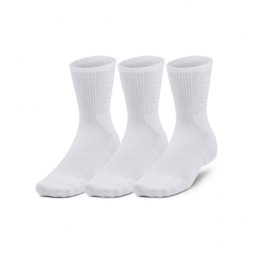 UNDER ARMOUR Skarpetki treningowe uniseks (3pack) Under Armour UA 3Maker MidCrew  białe Biały