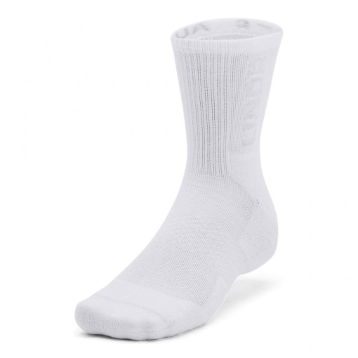Skarpetki treningowe uniseks (3-pack) Under Armour UA 3-Maker Mid-Crew - białe