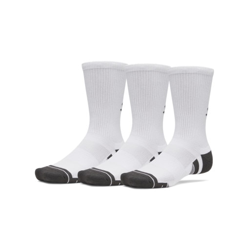 Obrazek dla: UNDER ARMOUR Skarpetki treningowe długie (3pack) uniseks Under Armour New UA Perf Tech 3pk Crew  białe Biały
