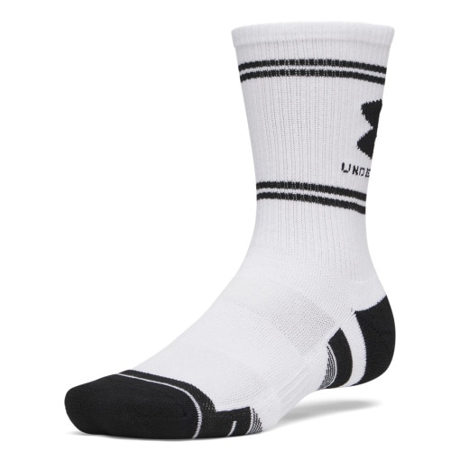 Skarpetki treningowe długie (3-pack) uniseks Under Armour New UA Perf Tech Nov 3pk Crw - białe
