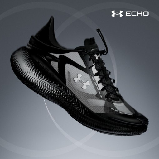 UNDER ARMOUR Sneakersy sportowe uniseks Under Armour UA Echo  czarne Czarny
