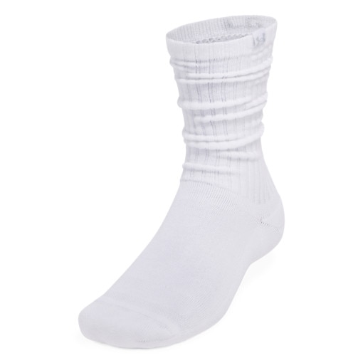 Skarpetki uniseks (2-pack) Under Armour Sportswear Cotton Scrunch Crew - białe