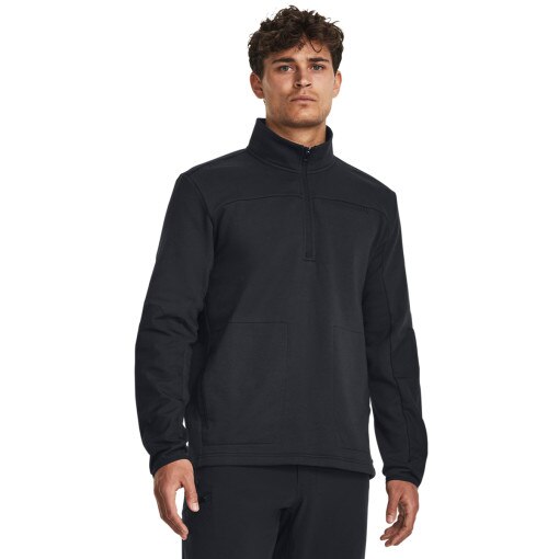 UNDER ARMOUR Męska bluza taktyczna Under Armour Tac Rival Job Fleece  czarna Czarny