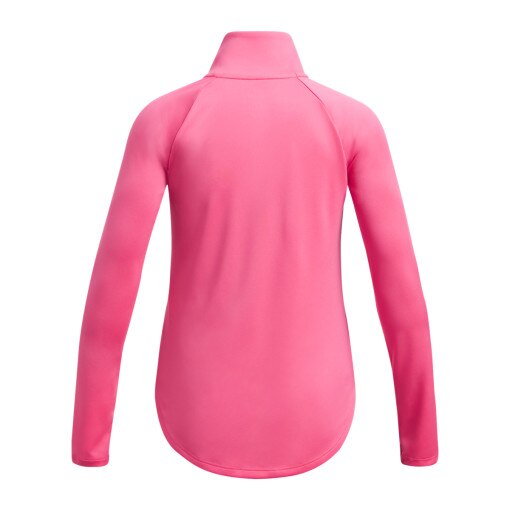 Dziewczęca bluza treningowa nierozpinana bez kaptura Under Armour Tech Graphic 1/2 Zip - różowa