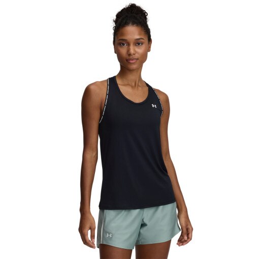 UNDER ARMOUR Damski top treningowy Under Armour Tech Knockout Tank  czarny Czarny