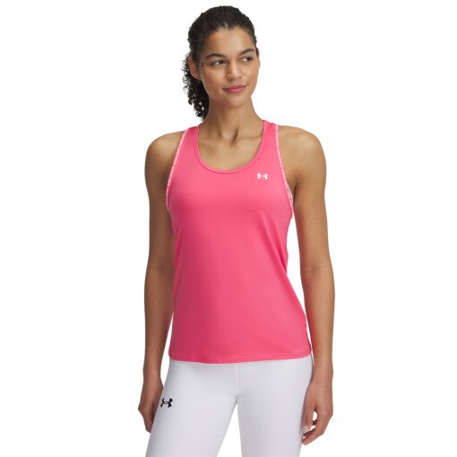 UNDER ARMOUR Damski top treningowy Under Armour Tech Knockout Tank  różowy Różowy