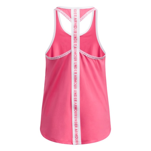 Dziewczęcy top treningowy Under Armour Tech Knockout Tank - różowy
