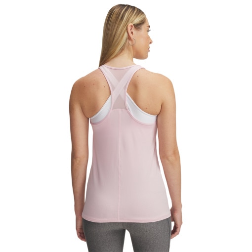 Damski top treningowy Under Armour Tech Mesh Racer Tank - różowy
