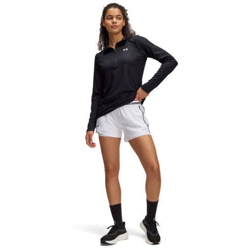 UNDER ARMOUR Damskie spodenki treningowe Under Armour Tech Play Up 2in1 Shorts  białe Biały