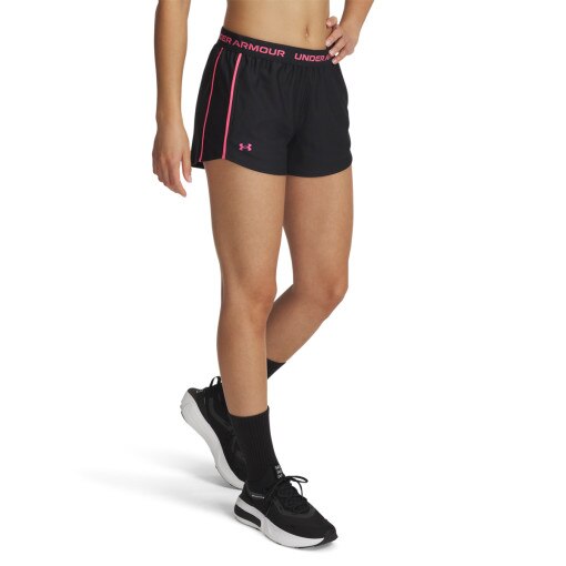 Damskie spodnie treningowe Under Armour Tech Play Up Shorts - czarne