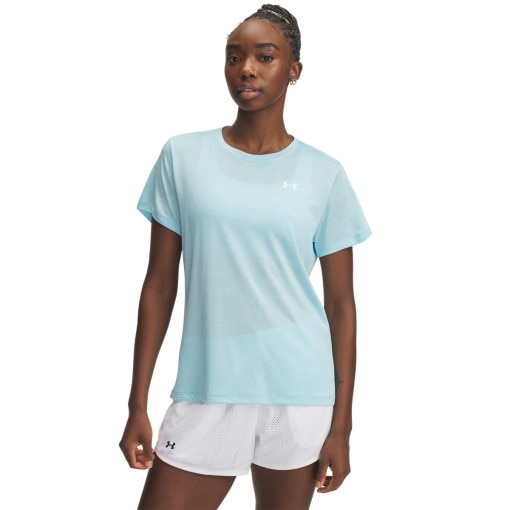 UNDER ARMOUR Damska koszulka treningowa Under Armour Tech SSC Twist niebieska Niebieski