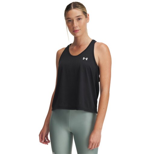 UNDER ARMOUR Damski top treningowy Under Armour Tech Swing Tank  czarny Czarny