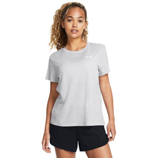 UNDER ARMOUR Damska koszulka treningowa Under Armour Tech Textured SSC szara Szary