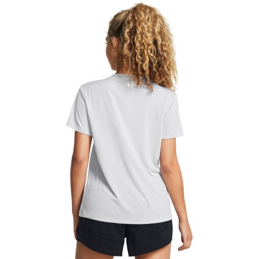Damska koszulka treningowa Under Armour Tech Textured SSC - szara