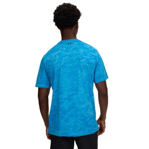 Męski t-shirt z nadrukiem Under Armour UA ABC Camo SS - niebieski